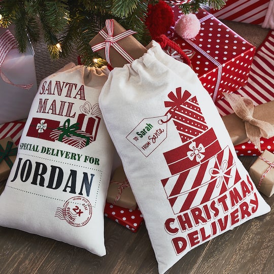 Delivery From Santa Christmas Toy Sack Personalize Me Personalized Christmas Toy Sack